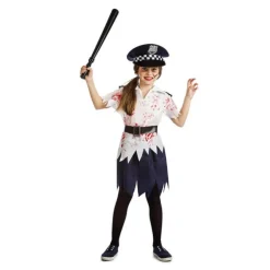 Disfraz de Policía Zombie para niña