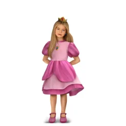 Disfraz de Princesa Rosa con Broche para Niña