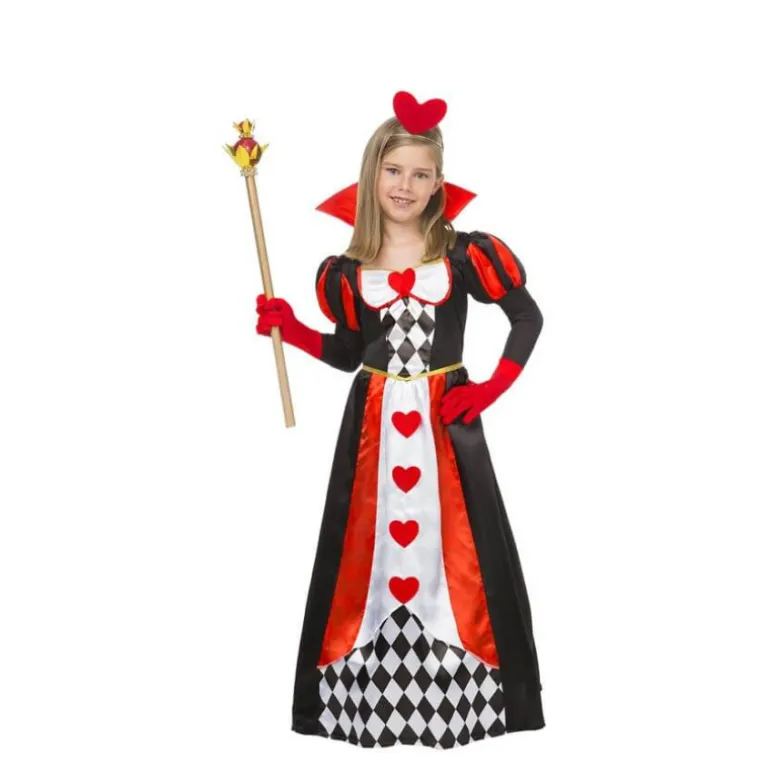 Disfraz de Reina de Corazones para niña
