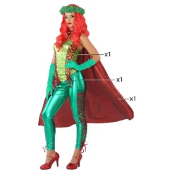 Disfraz de Superheroina Verde para mujer