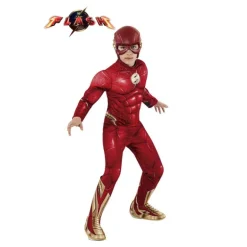 Disfraz de The Flash Deluxe para Niño - Conviértete en el Velocista Escarlata