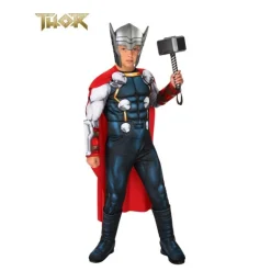 Disfraz de Thor musculoso con capa deluxe para niño