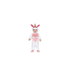 Disfraz de Unicornio Arcoíris Rosa para bebé