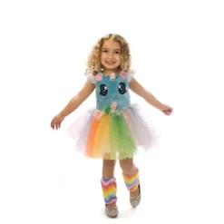 Disfraz de Unicornio Azul con ojitos para niña