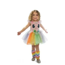 Disfraz de Unicornio Rosa con ojitos para niña