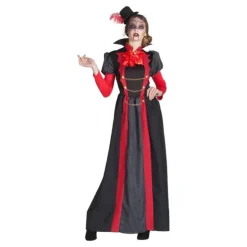 Disfraz de Vampiresa Victoriana Roja para mujer
