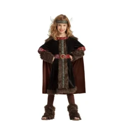 Disfraz de Vikinga Oscura para niña