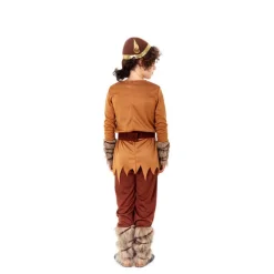 Disfraz de Vikingo Marrón Guerrero para niño