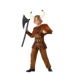 Disfraz de Vikingo Marrón para niño