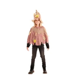 Disfraz o Poncho de Espantapájaros para niños