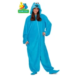 Disfraz Pijama Monstruo de las Galletas Barrio Sésamo Unisex Adulto