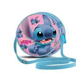 Disney Lilo y Stitch Bolso Bandolera Redondo Azul