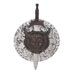 Escudo y Espada Guerrero Maligno de 53X74 cm