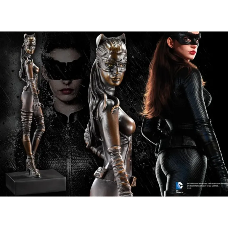 Escultura de Bronce Cat-Woman de Dark Knight Rises - Noble Collection