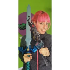 Espada Zelda Tears of the Kingdom doble hoja 106 cm con luz