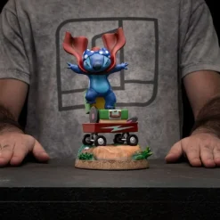 Estatua de Stitch Laundry a Escala 1/10 de 19 cm