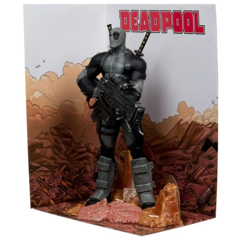Estatua Deadpool Grey Suit Chase 1/6 McFarlane Toys 27 cm