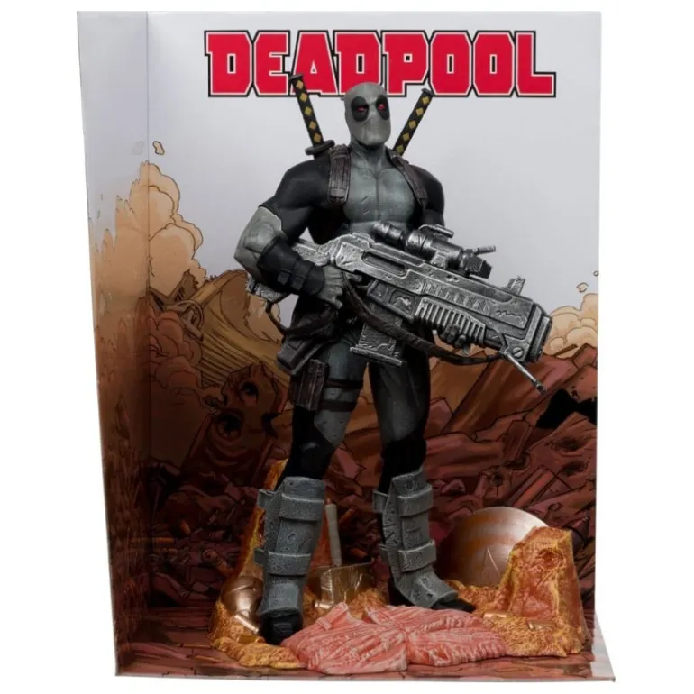 Estatua Deadpool Grey Suit Chase 1/6 McFarlane Toys 27 cm