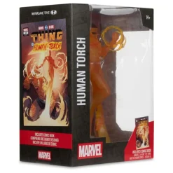 Estatua Human Torch Marvel 2 in 1 10 de PVC 29 cm