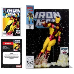 Estatua Iron Man 1/6 PVC 26 cm con Cómic McFarlane Toys