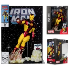 Estatua Iron Man 1/6 PVC 26 cm con Cómic McFarlane Toys