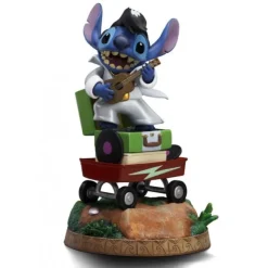 Estatua Iron Studios Stitch King of Rock 1/10 17 cm