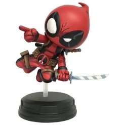 Estatua Marvel Animated Deadpool Jumping 18 cm
