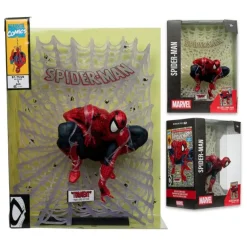 Estatua Marvel Spider-Man PVC 1/6 con Diorama y Cómic 28 cm
