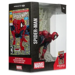 Estatua Marvel Spider-Man PVC 1/6 con Diorama y Cómic 28 cm