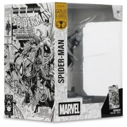 Estatua PVC 1/10 Spider-Man Line Art Gold Label 10 cm