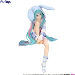 Estatua PVC Noodle Stopper Hatsune Miku Rabbit Ear Hood 14 cm