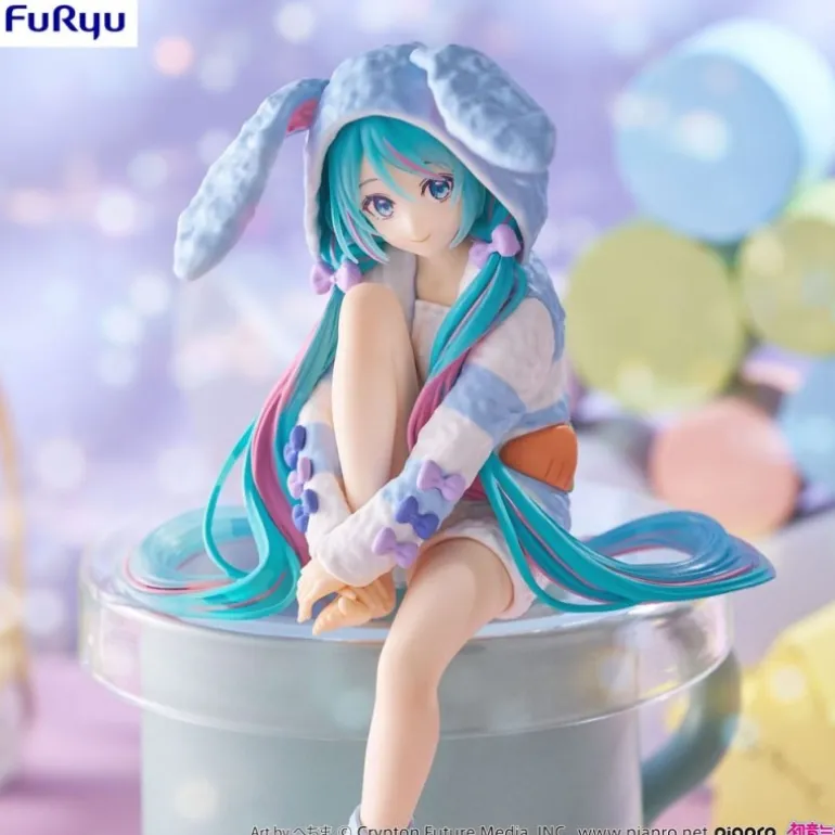 Estatua PVC Noodle Stopper Hatsune Miku Rabbit Ear Hood 14 cm