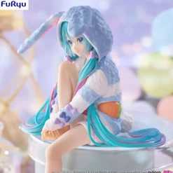 Estatua PVC Noodle Stopper Hatsune Miku Rabbit Ear Hood 14 cm