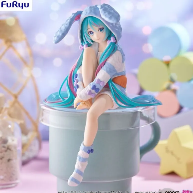 Estatua PVC Noodle Stopper Hatsune Miku Rabbit Ear Hood 14 cm
