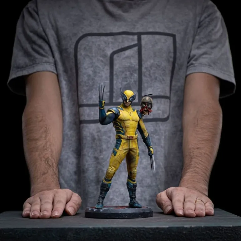 Estatua Wolverine & Headpool Escala 1/10 de Iron Studios