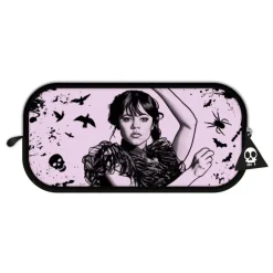 Estuche Darkness Wednesday - Miércoles Negro y Rosa