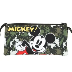 Estuche portatodo Mickey Mouse Verde Militar