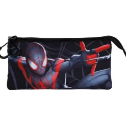 Estuche portatodo Spiderman Negro