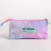 Estuche Portatodo Stitch con 3 Compartimentos - Lilac