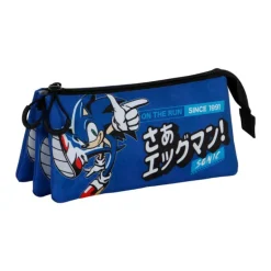 Estuche triple Sega-Sonic Azul