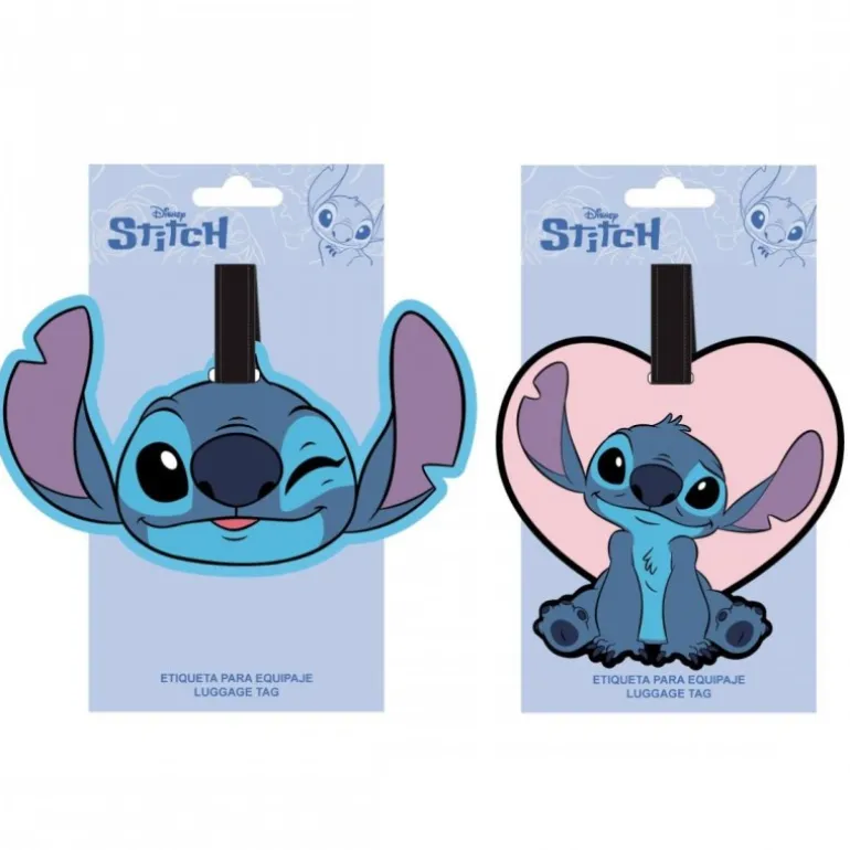 Etiqueta de Viaje Stitch de Caucho - Única