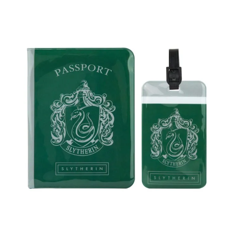 Etiqueta y Funda De Pasaporte Slytherin