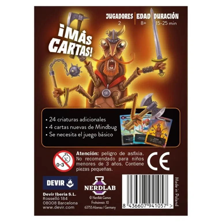 Expansión Mindbug: Primer Contacto de Devir