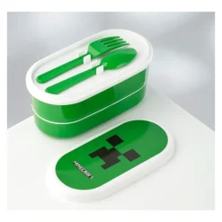 Fiambrera con cubiertos Minecraft Creeper