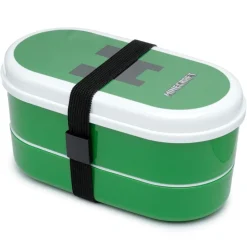 Fiambrera con cubiertos Minecraft Creeper