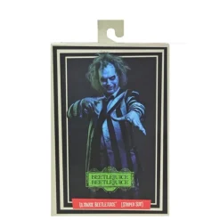 Figura articulada Beetlejuice 18 cm traje a rayas NECA
