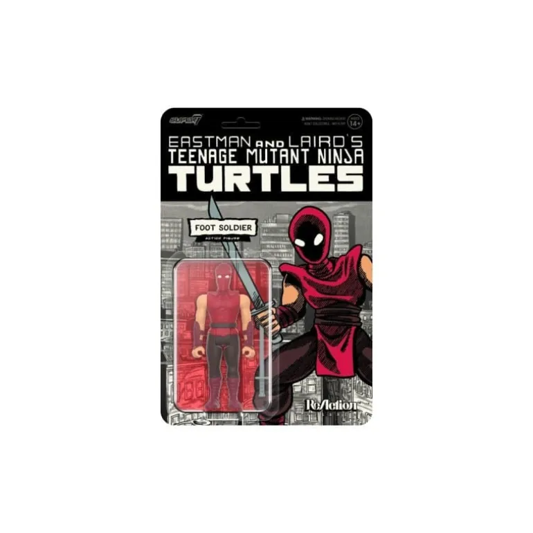 Figura Articulada Foot Soldier ReAction Wave 11 - Comic Color