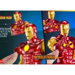 Figura articulada Iron Man 1/6 con LED 32 cm