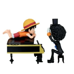 Figura Banpresto Monkey D. Luffy & Brook One Piece 8 cm