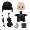 Figura coleccionable Gomee de Wednesday Addams con accesorios y violin